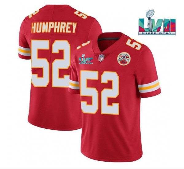 Creed Humphrey Kansas City Chiefs red Vapor jersey