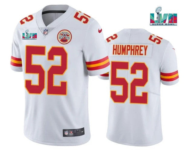 Creed Humphrey Kansas City Chiefs white Vapor jersey