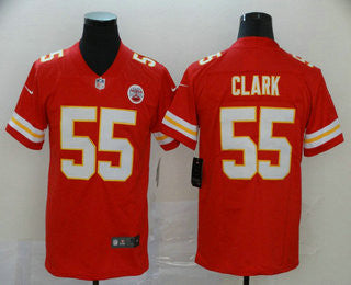 Frank Clark Kansas City Chiefs red Vapor jersey