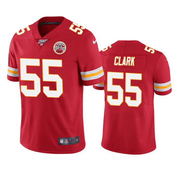 Frank Clark Kansas City Chiefs red Vapor jersey