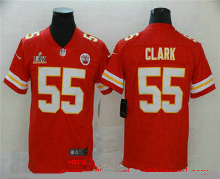 Frank Clark Kansas City Chiefs red Vapor jersey