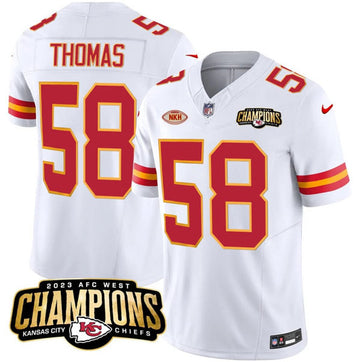 Derrick Thomas Kansas City Chiefs white Vapor jersey