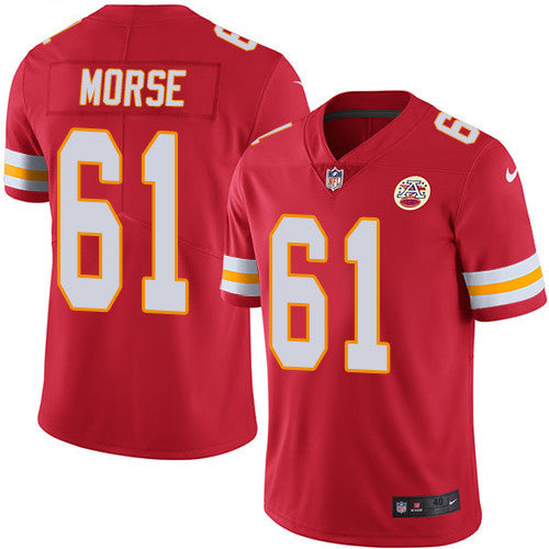Mitch Morse Kansas City Chiefs red Vapor jersey