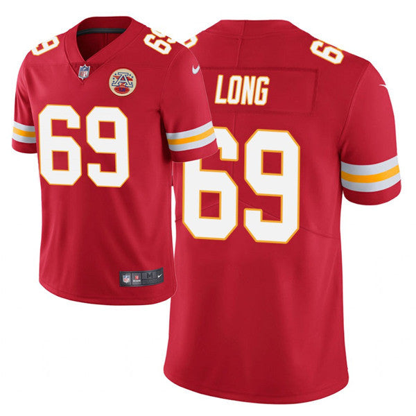 Kyle Long Kansas City Chiefs red Vapor jersey