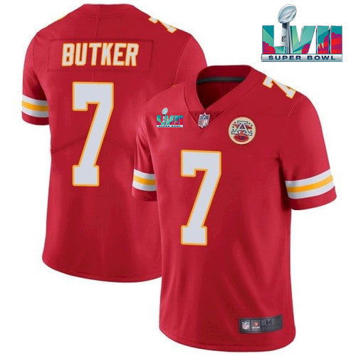 Harrison Butker Kansas City Chiefs red Vapor jersey