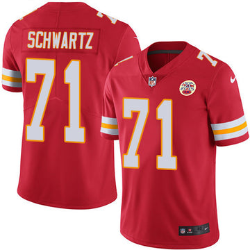 Mitchell Schwartz Kansas City Chiefs red Vapor jersey