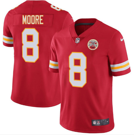Matt Moore Kansas City Chiefs red Vapor jersey