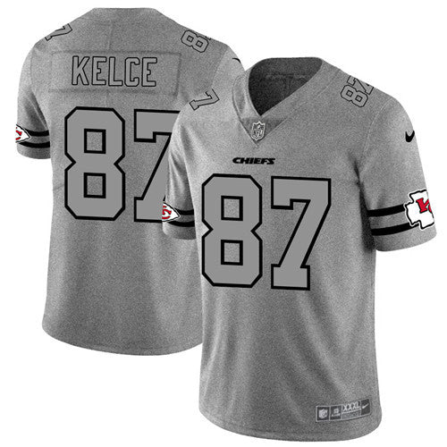 Travis Kelce Kansas City Chiefs gray Limited jersey