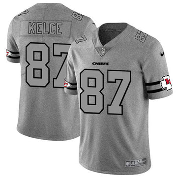 Travis Kelce Kansas City Chiefs gray Limited jersey
