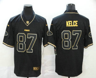 Travis Kelce Kansas City Chiefs black jersey