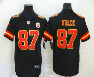 Travis Kelce Kansas City Chiefs black Vapor jersey