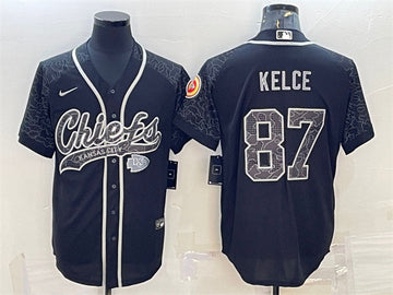 Travis Kelce Kansas City Chiefs black jersey