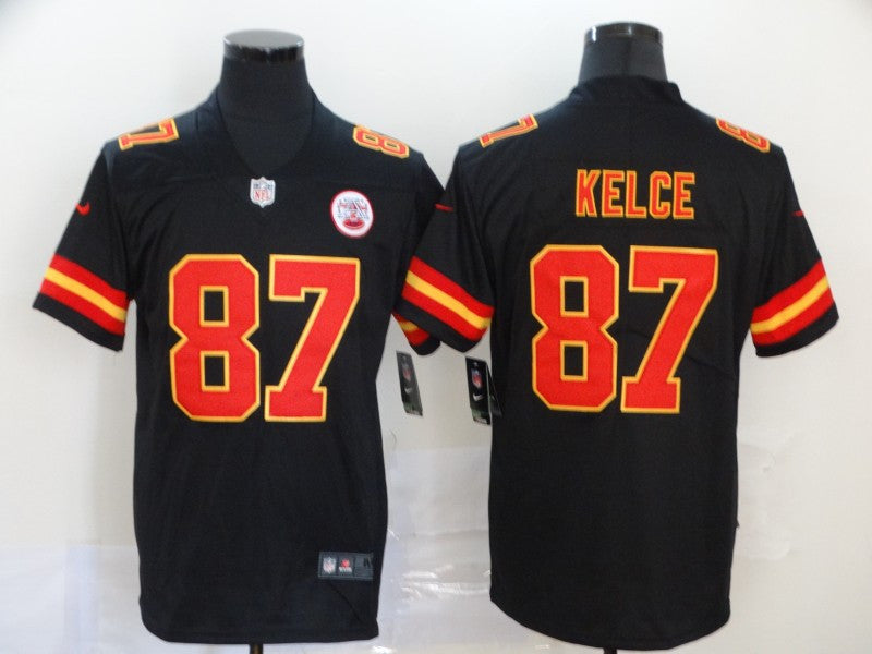 Travis Kelce Kansas City Chiefs black Vapor jersey