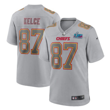 Travis Kelce Kansas City Chiefs gray Game jersey
