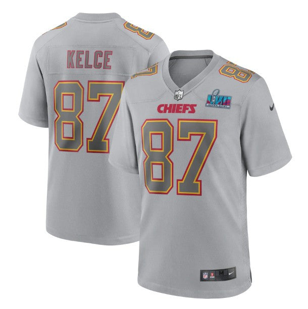 Travis Kelce Kansas City Chiefs gray Game jersey