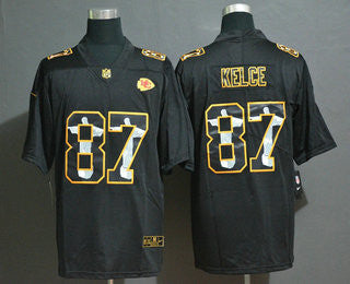 Travis Kelce Jesus Faith Kansas City Chiefs black Vapor jersey