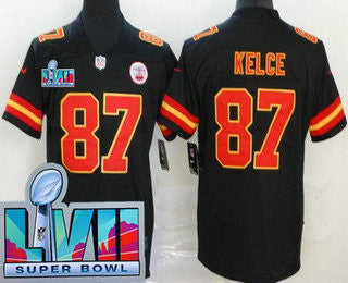 Travis Kelce Kansas City Chiefs black Vapor jersey