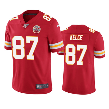 Travis Kelce Kansas City Chiefs red Vapor jersey