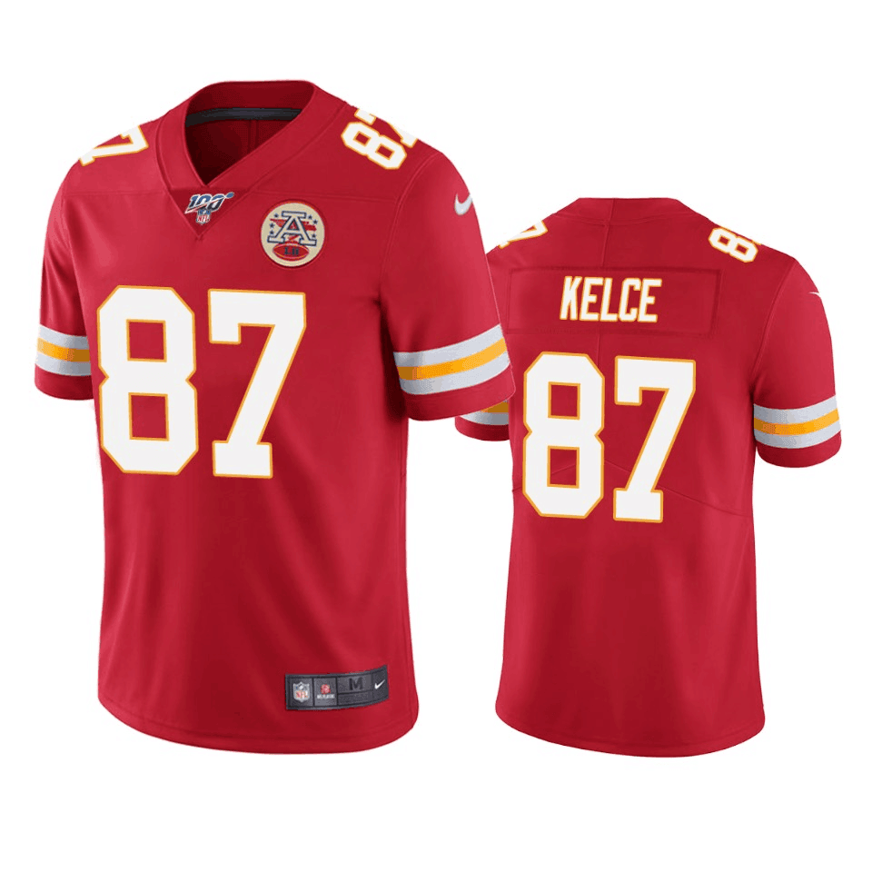 Travis Kelce Kansas City Chiefs red Vapor jersey