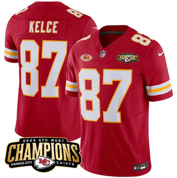 Travis Kelce Kansas City Chiefs red Vapor jersey