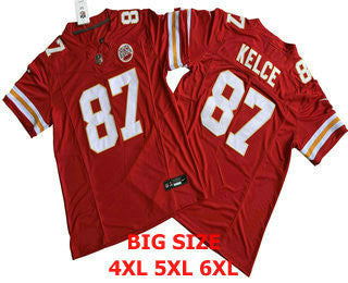 Travis Kelce Kansas City Chiefs red FUSE jersey