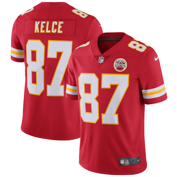 Travis Kelce Kansas City Chiefs red Vapor jersey