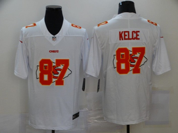 Travis Kelce Kansas City Chiefs white Vapor jersey