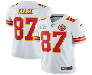 Travis Kelce Kansas City Chiefs white Vapor jersey