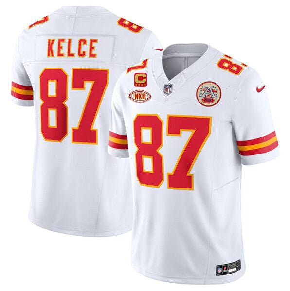 Travis Kelce Kansas City Chiefs white Vapor jersey
