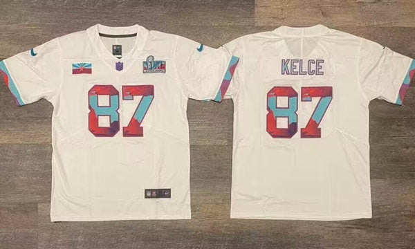 Travis Kelce Kansas City Chiefs white Vapor jersey