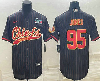 Chris Jones Kansas City Chiefs black jersey