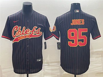 Chris Jones Kansas City Chiefs black jersey