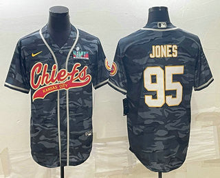 Chris Jones Kansas City Chiefs grey Camo jersey
