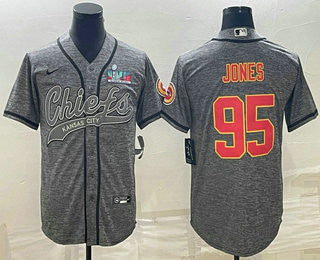 Chris Jones Kansas City Chiefs grey jersey