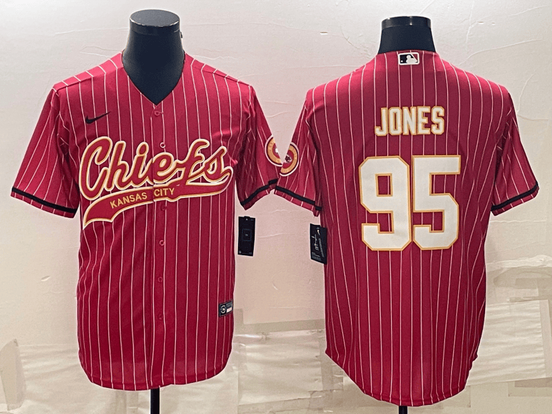 Chris Jones Kansas City Chiefs red jersey