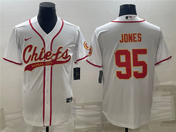 Chris Jones Kansas City Chiefs white jersey