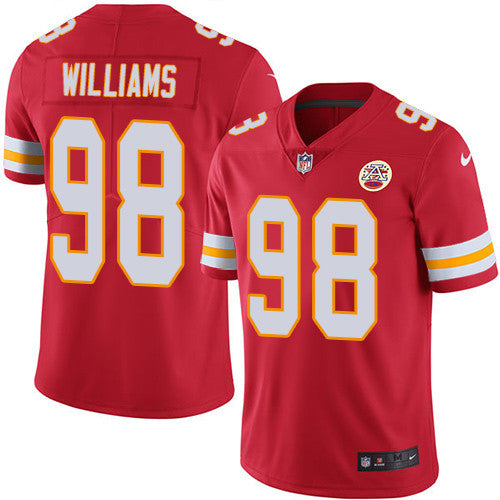 Xavier Williams Kansas City Chiefs red Vapor jersey