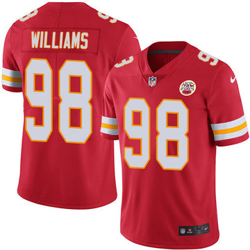 Xavier Williams Kansas City Chiefs red Vapor jersey