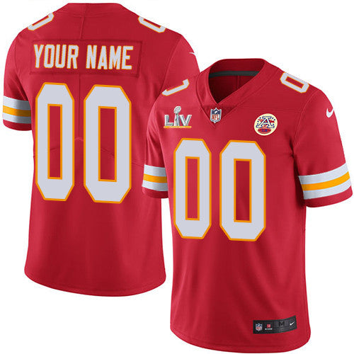 Custom Kansas City Chiefs red Limited jersey