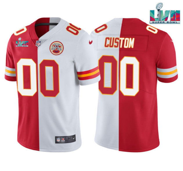 Custom Kansas City Chiefs red Vapor jersey