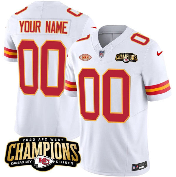 Custom Kansas City Chiefs white Vapor jersey