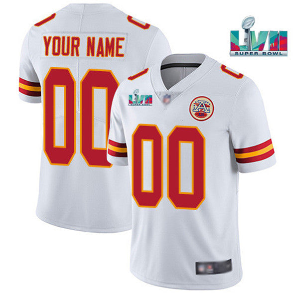 Custom Kansas City Chiefs white Vapor jersey