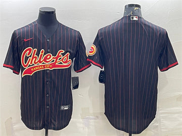 Custom Kansas City Chiefs black jersey