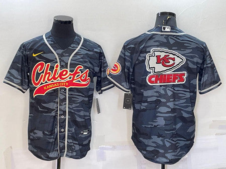 Blank Gray Kansas City Chiefs camo Camo jersey