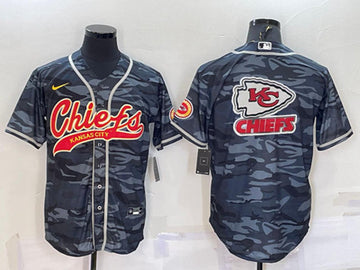 Blank Gray Kansas City Chiefs camo Camo jersey