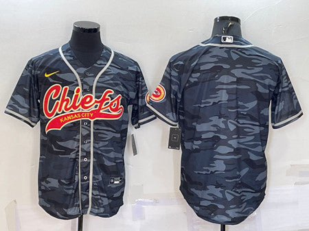 Blank Gray Kansas City Chiefs camo Camo jersey