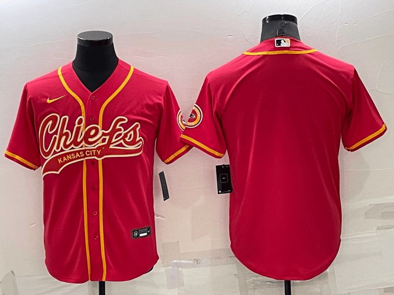 Custom Kansas City Chiefs red jersey