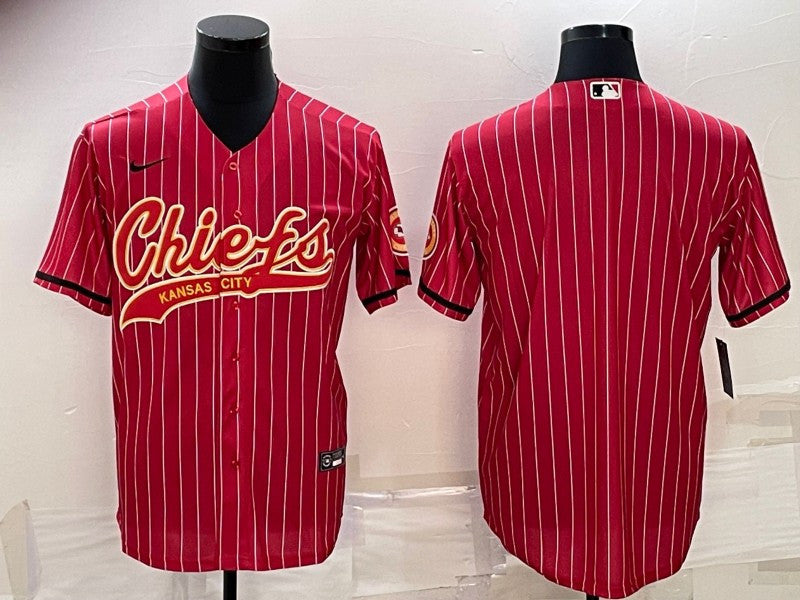Custom Kansas City Chiefs red jersey