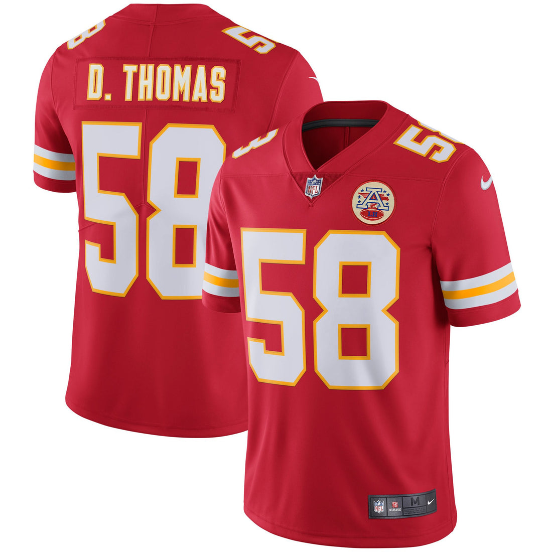 Derrick Thomas Kansas City Chiefs red Vapor jersey