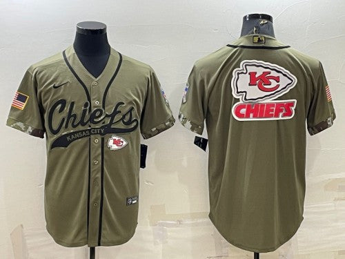 Kansas City Chiefs olive Salute To Service jersey